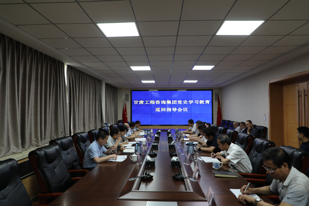 甘肅工程咨詢集團(tuán)黨史學(xué)習(xí)教育第四巡回指導(dǎo)組對(duì)水電設(shè)計(jì)院黨史學(xué)習(xí)教育工作開(kāi)展情況進(jìn)行巡回指導(dǎo)